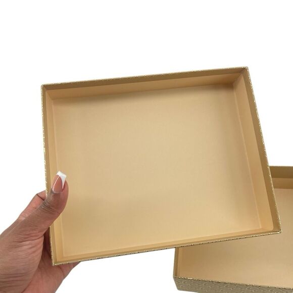 Burberry Gold Monogram Gift Box – Empty, Preloved, Storage or Display - Picture 5 of 13